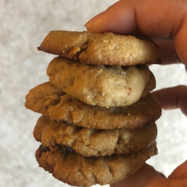 Almond Butter-Chocolate Chip Cookies
