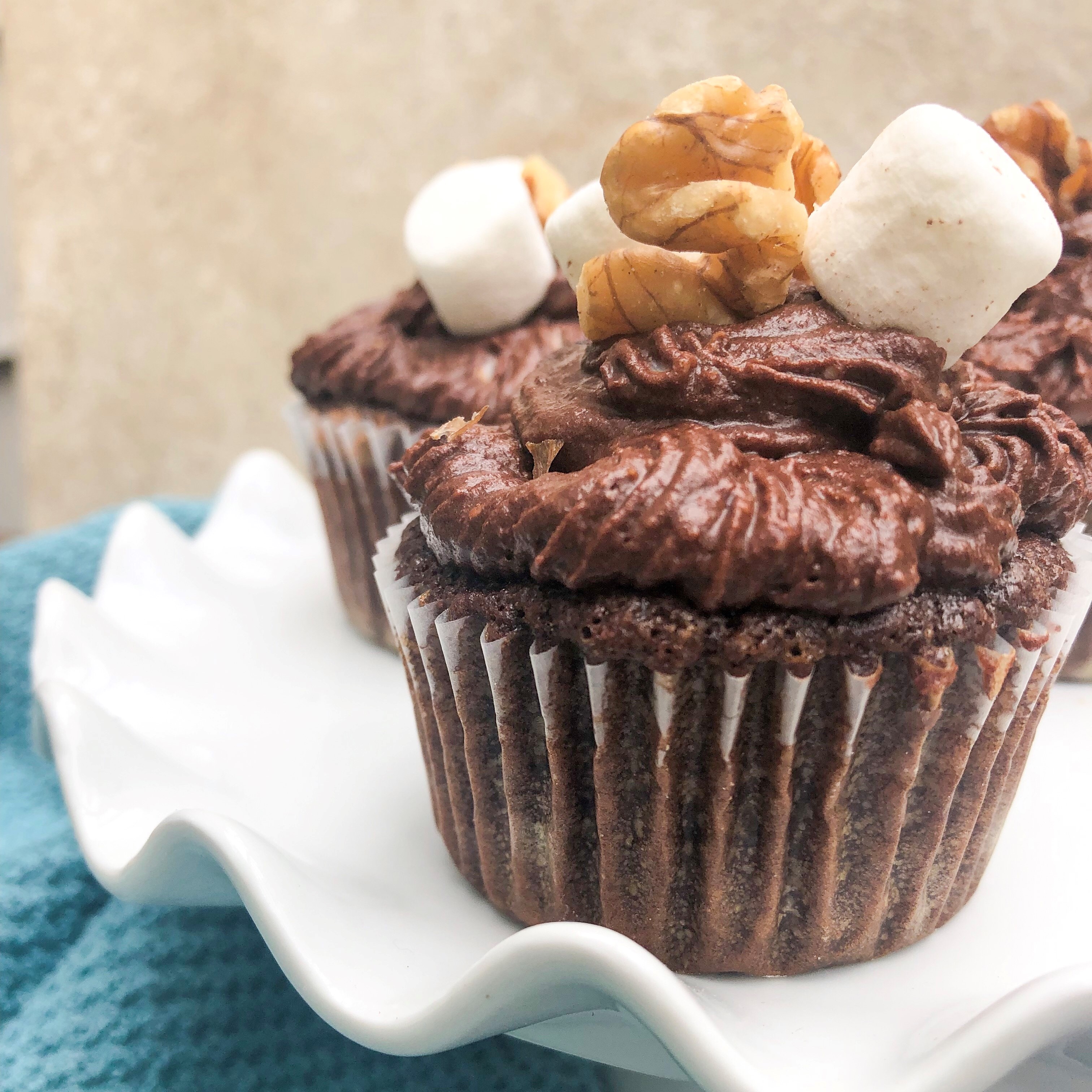 Gluten and Dairy Free Rocky Road Cupcakes