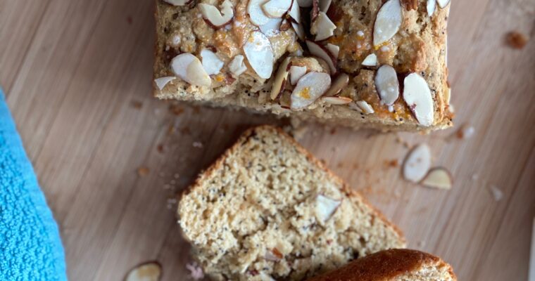 Gluten Free Almond Poppyseed Bread- #SpringSweetsWeek